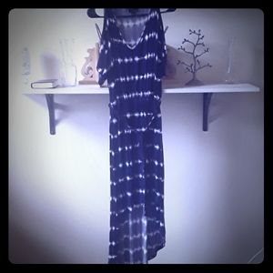 A.N.A navy tie dye cotton dress